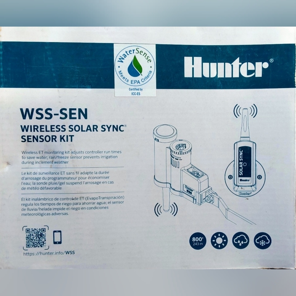 Hunter WSSSEN Wireless Solar Sync Sensor and Receiver Only {GM0109}